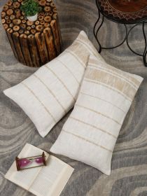 AARAV Soft and Cozy Throw Pillow 14x24 inches Stripe Pattern Pillowcae