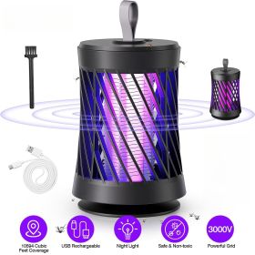 Rechargeable Mosquito Killer Lamp Bug Zapper with Night Light Strap Mosquito Catcher with Max 10594 Cubic Feet Range UV Light for Indoor Outdoor