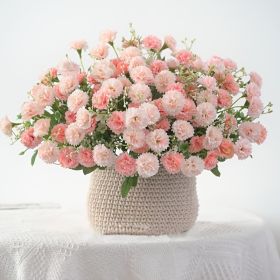 2 pcs Artificial Flowers; Fake Hydrangeas; Wedding Routes Silk Flowers Vase For Home Furnishings Hotel Decorations Valentine's Day Gifts Mother's (Quantity: 2 pcs 40heads, Color: Pink)
